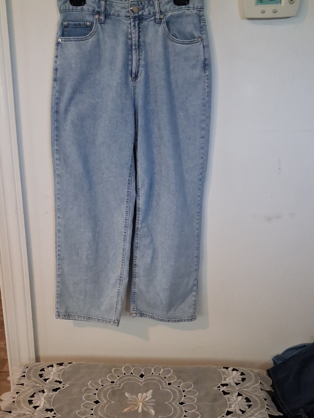 Oat New York Light Wash Wide-Leg Jeans